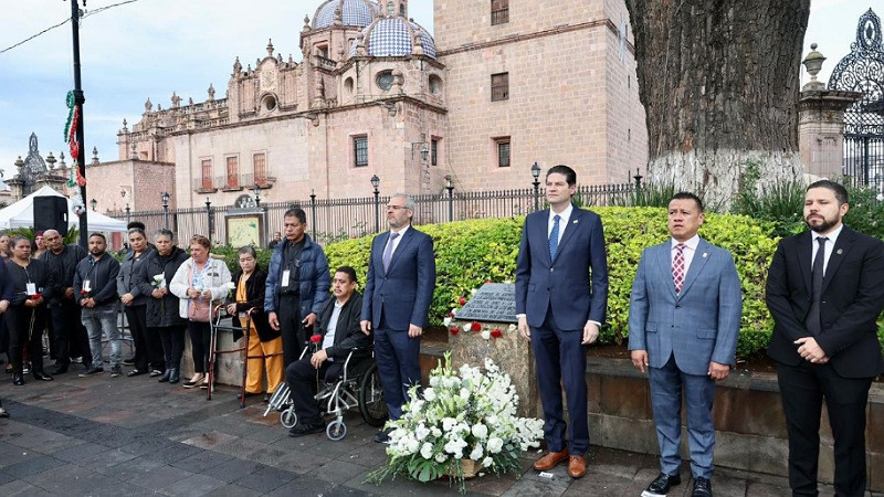 Encabeza Alfredo Ramírez  Bedolla homenaje a víctimas del 15 de septiembre en Morelia, Michoacán