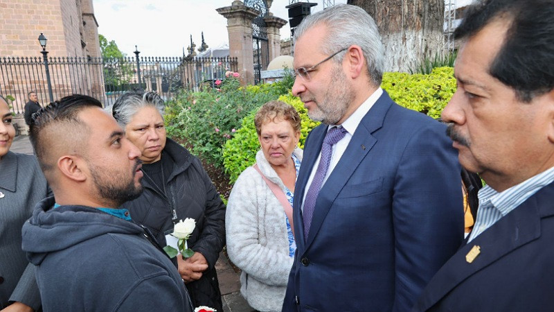 Encabeza Alfredo Ramírez  Bedolla homenaje a víctimas del 15 de septiembre en Morelia, Michoacán