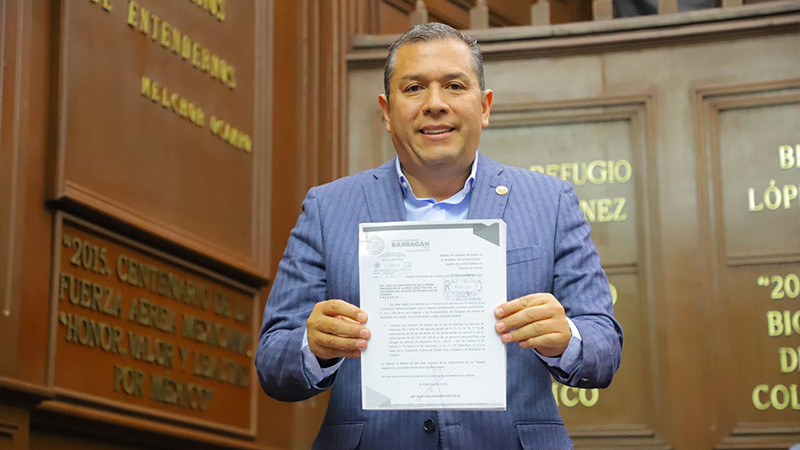 Juan Carlos Barragán presenta reforma al Poder Judicial de Michoacán 