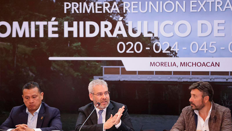Llama Bedolla a la coordinación para el desfogue controlado de presas 