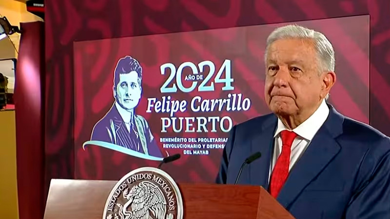 AMLO reitera apoyo a Sheinbaum por decisión de no invitar a rey de España a investidura presidencial 