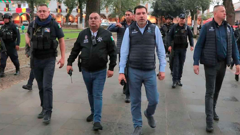 Refuerza SSP esquema de seguridad región Pátzcuaro, Michoacán  