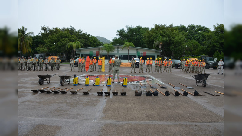 Alistan Sedena y Guardia Nacional puesta en marcha del plan DN-III-E en Lázaro Cárdenas y Coahuayana, Michoacán
