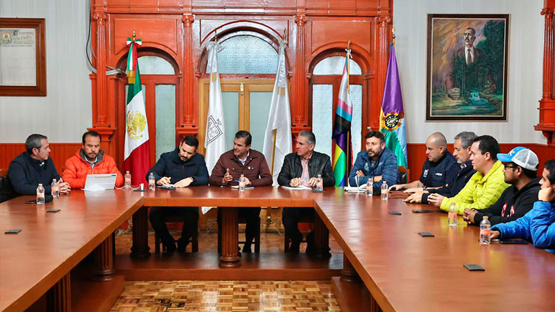 Realizan reunión de evaluación, federación, estado y municipio de Morelia por desfogue de la presa de Cointzio 