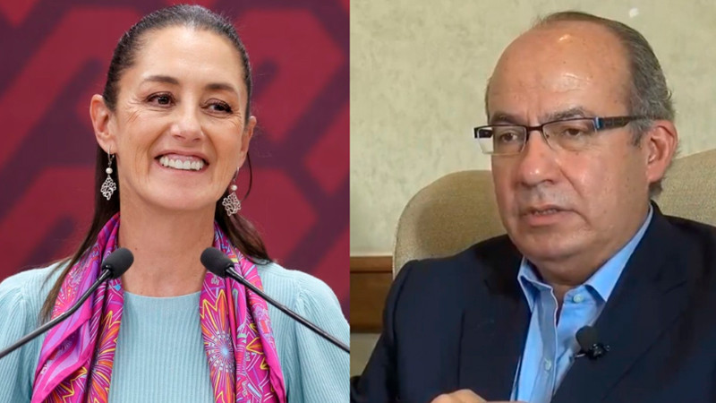 Felipe Calderón pide a Sheinbaum "ser una auténtica jefa de Estado" 