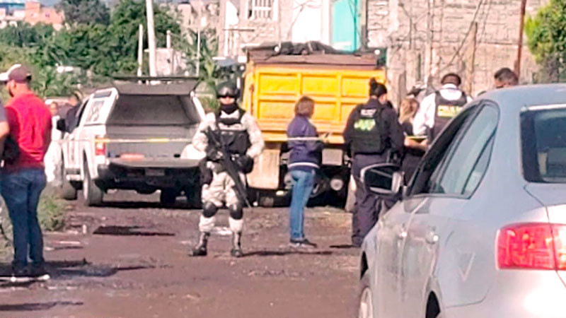 Homicidio con arma de fuego en el poniente de Morelia, Michoacán 