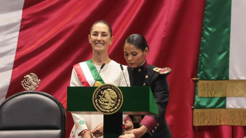 Claudia Sheinbaum defiende reforma judicial en toma de protesta; afirma que es democrática 
