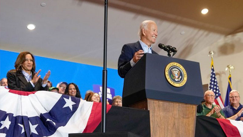 Biden felicita a Sheinbaum y expresa su deseo de trabajar para un futuro 'próspero' 