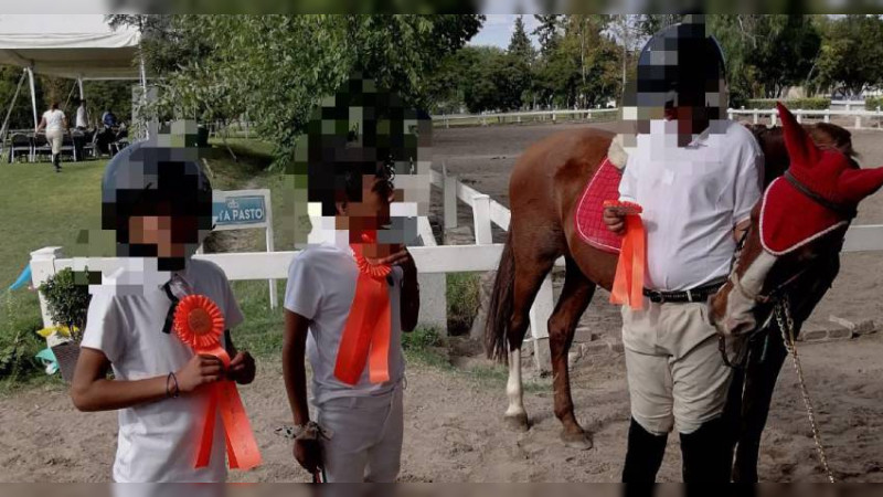 Niños del DIF Michoacán participan en Concurso Nacional de Salto 2024 que se desarrolla en Querétaro