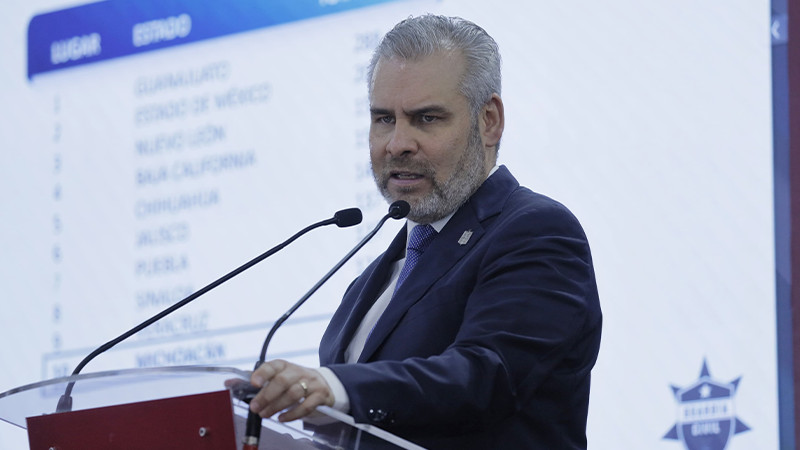 Continuarán desfogues en la presa de Cointzio, informa Bedolla 