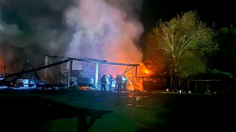 Incendio en Pátzcuaro, Michoacán, deja daños materiales  