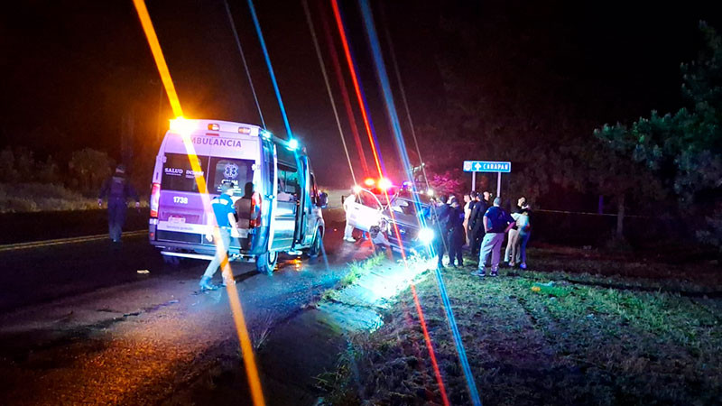 Volcadura en Pátzcuaro, Michoacán, deja un lesionado 