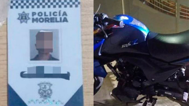 Detienen a motociclista en Morelia; portaba sustancias ilícitas  