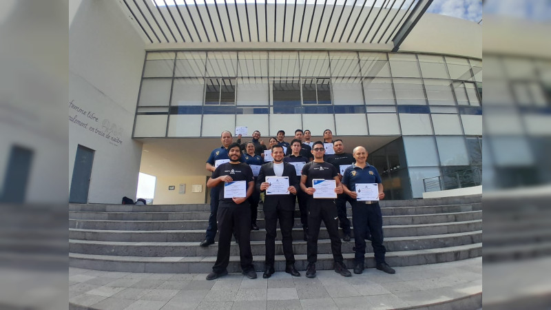 UMSNH profesionaliza y dignifica la labor del equipo de Protección Universitaria