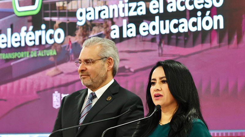 Teleférico de Uruapan contribuirá a reducir el abandono escolar: Gladyz Butanda 