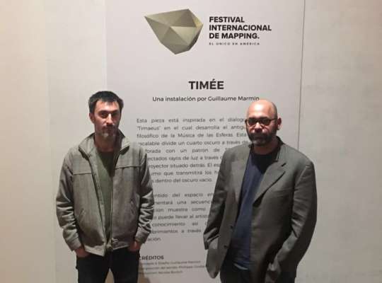 Presentan en Morelia la proyección "Timée" de ANTIVJ, como parte del Festival de Mapping 