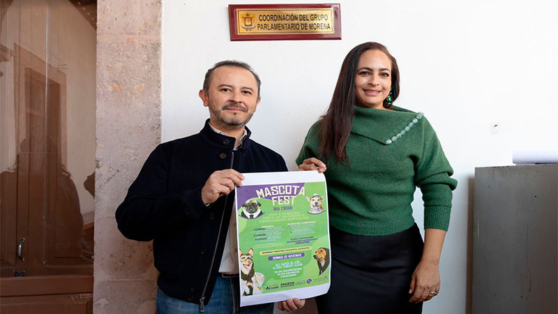 Con feria de adopción y concurso de disfraces, promueven diputados del PVEM el respeto animal 