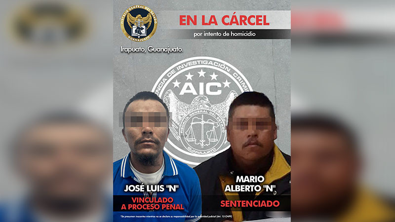 Logra FGE de Guanajuato, dos sentencias en casos de homicidio en Irapuato 