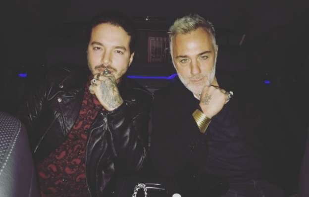 J Balvin y el italiano Gianluca Vacchi causan sensación en las calles de Milán  