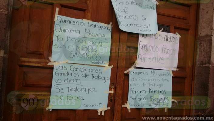 Detienen labores sindicalizados del sector salud en Michoacán - Foto 1 