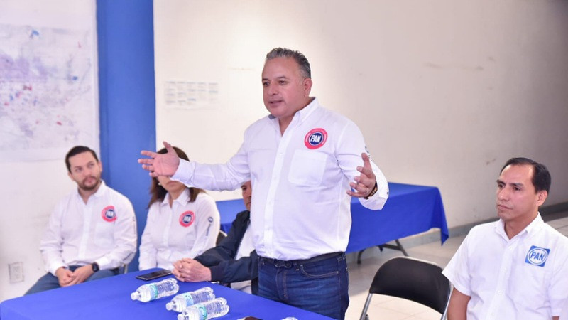 En el oriente michoacano, Carlos Quintana inicia campaña para dirigencia estatal del PAN  