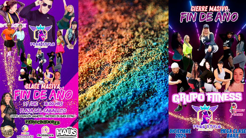 Activistas organizan el “Masivo de fin de año” en Morelia, una clase de zumba y baile fitness con causa 