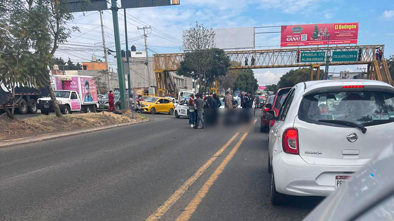 Motociclista queda herido tras accidente en Morelia, Michoacán 