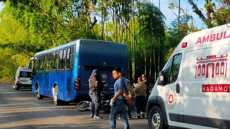 Deja 20 heridos accidente de autobús en Xico, Veracruz 