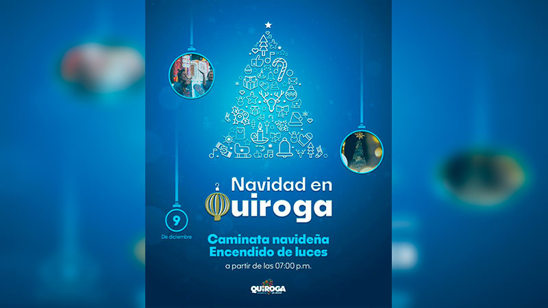 Quiroga se iluminará con la magia de la Navidad 
