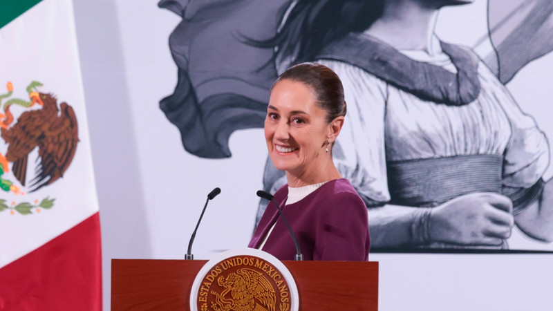 Sheinbaum reacciona a ser finalista para "persona del año" de Time 