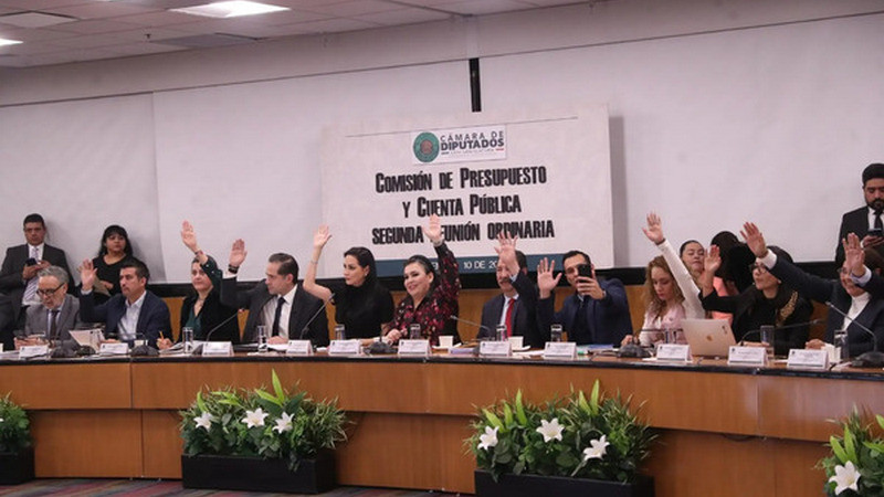 Comisión de la Cámara de Diputados aprueba Presupuesto de Egresos 2025 