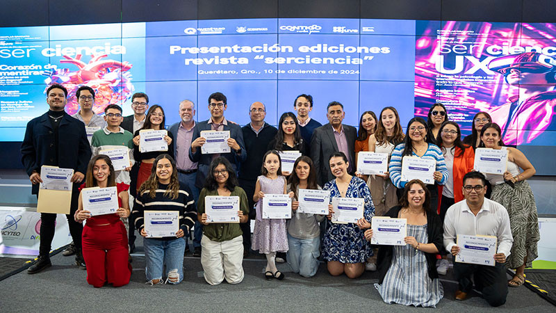 Presentan ediciones de la revista Ser Ciencia, en Querétaro  