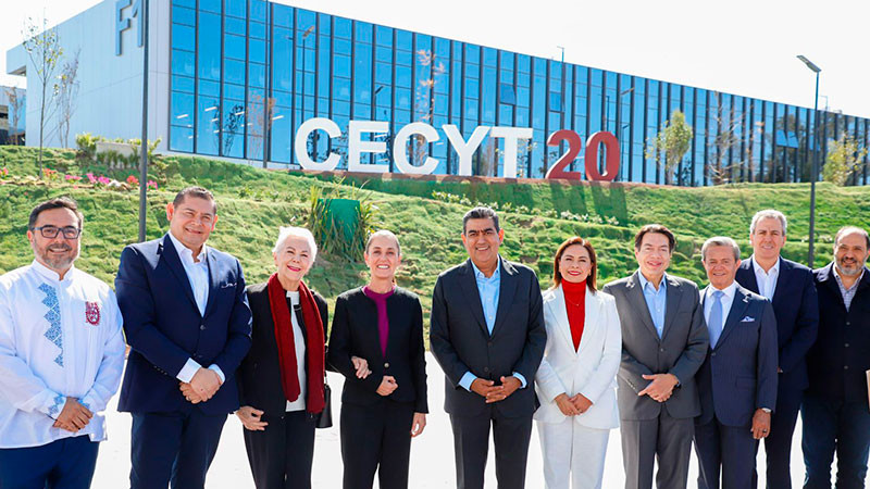 Claudia Sheinbaum inauguró el CECyT no.20 “Natalia Serdán” y la UPII “Alejo Peralta” del IPN en Puebla  