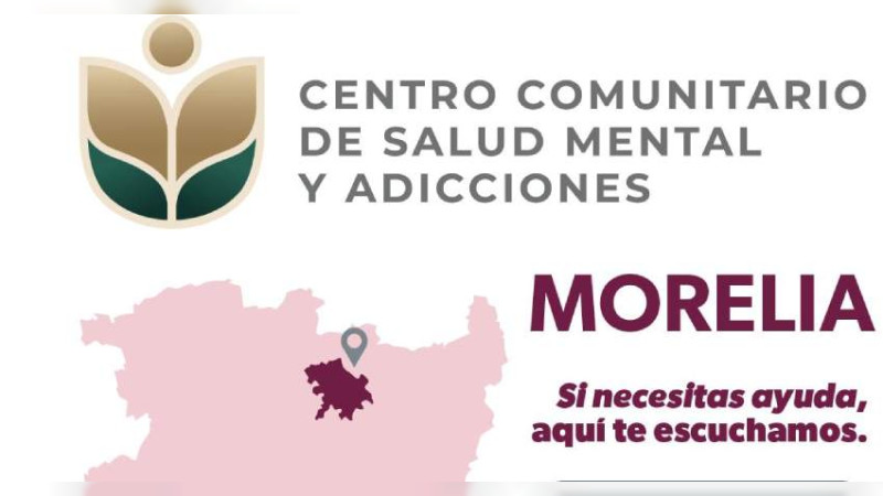 Estado de Michoacán otorga atención gratuita en salud mental 