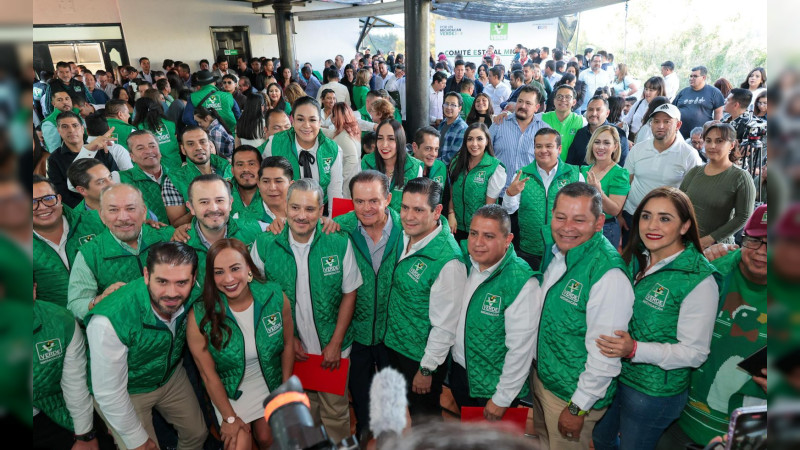 Resalta Ernesto Núñez crecimiento del  PVEM en Michoacán 