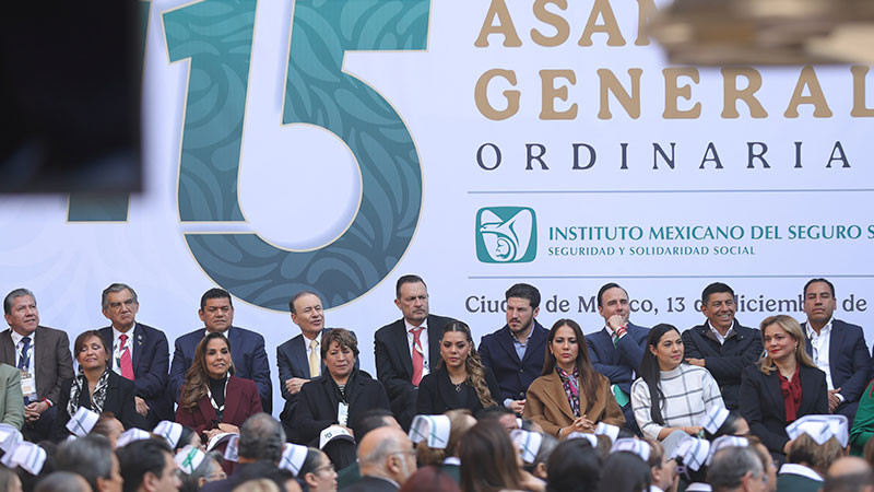 Asistió Mauricio Kuri a 115 Asamblea General Ordinaria del IMSS Querétaro 