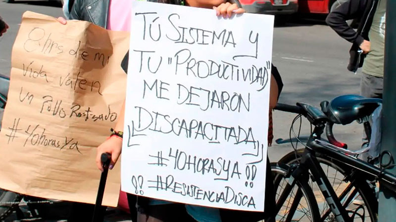 CDMX: Con bloqueo en Viaducto, exigen a diputados discusión sobre reducción de jornada laboral  