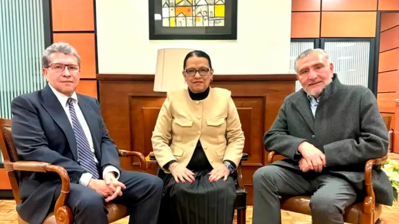 Hay unidad en la 4T, asegura Sheinbaum tras reunión con Monreal y Adán Augusto 