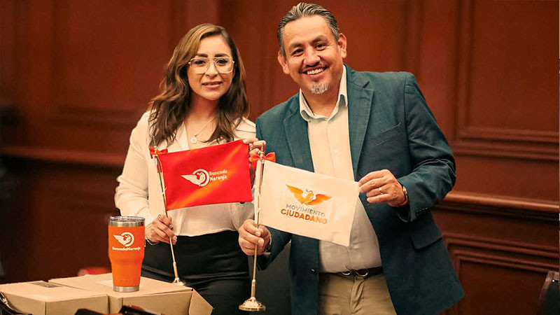 Bancada naranja comprometida con el desarrollo de Michoacán: Víctor Manríquez y Grecia Aguilar 