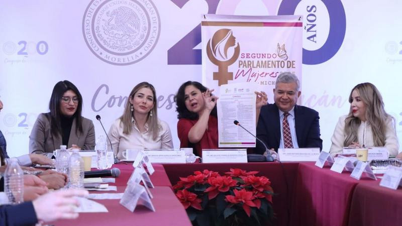 Arrancan de manera formal los trabajos para el Segundo Parlamento de Mujeres del Estado de Michoacán 