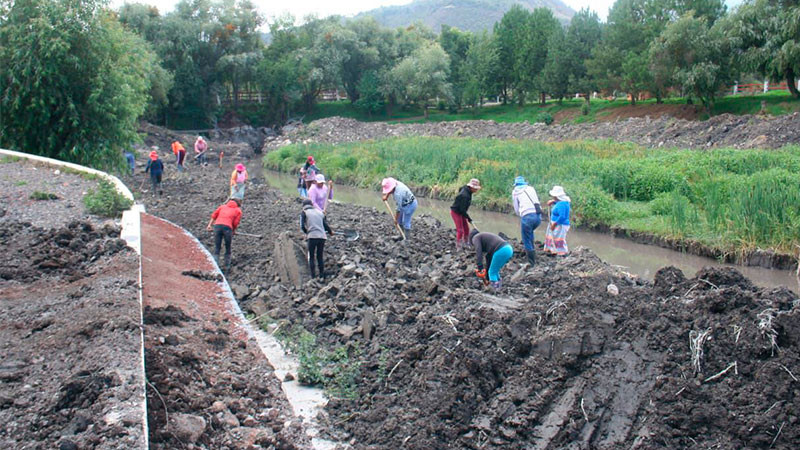 Garantizado en 2025 empleo temporal para rescate del lago de Pátzcuaro: Secma 
