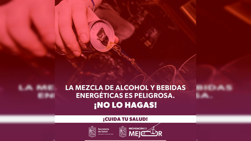 Por esta razón no debes mezclar bebidas energizantes con alcohol, advierte sector salud 