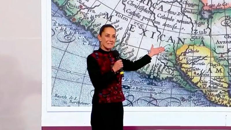 Defiende Sheinbaum nombre del Golfo de México ante comentarios de Trump 