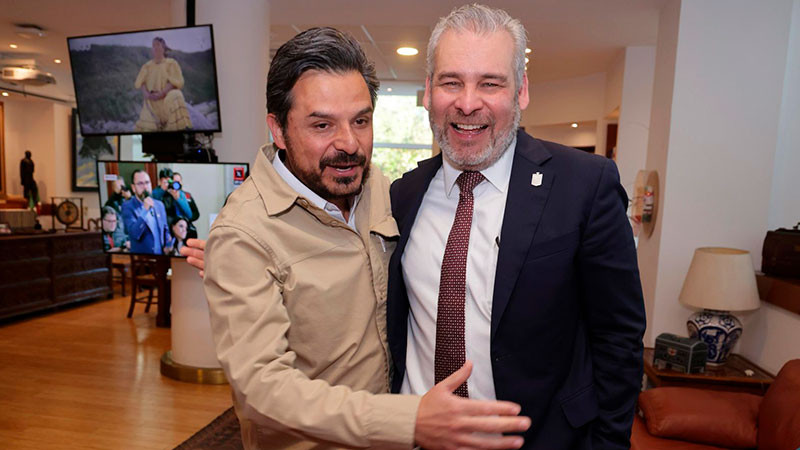 Bedolla y Zoé Robledo revisan acciones y proyectos del IMSS para Michoacán  