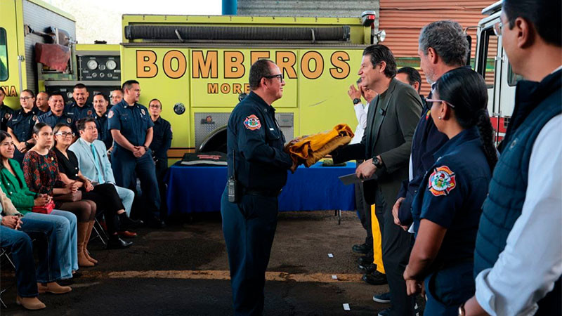 Fortalece Alfonso Martínez a Protección Civil municipal y Bomberos Morelia 