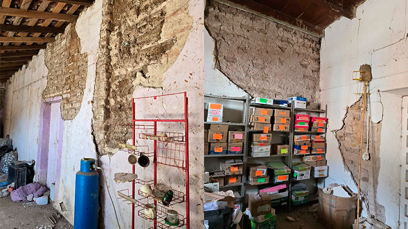 Por daños que dejó el sismo, no podrán ser usadas iglesia y primaria de Chinicuila: PC Michoacán 