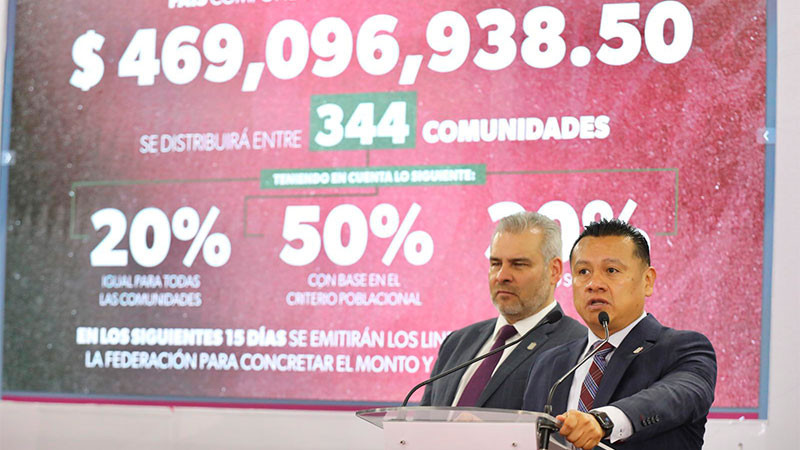 Recibirán 344 pueblos indígenas de Michoacán casi 470 mdp para infraestructura social 