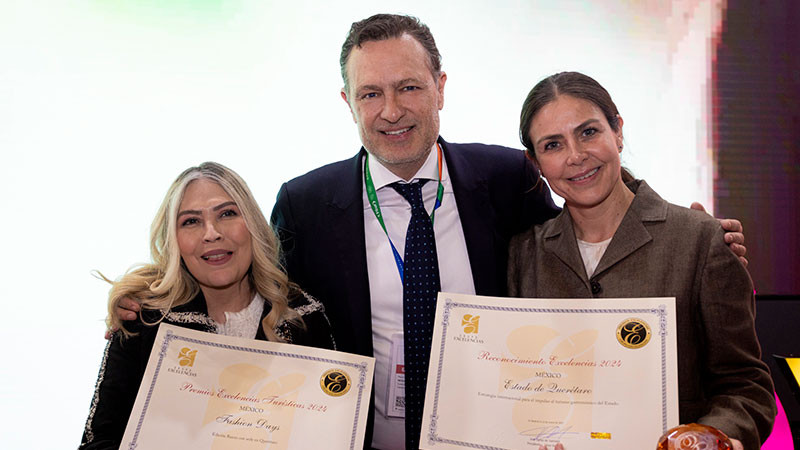 Recibe Querétaro premios Excelencias en FITUR 