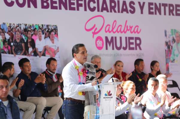 Empoderar a las mujeres de Michoacán, nuestro reto: Silvano Aureoles 