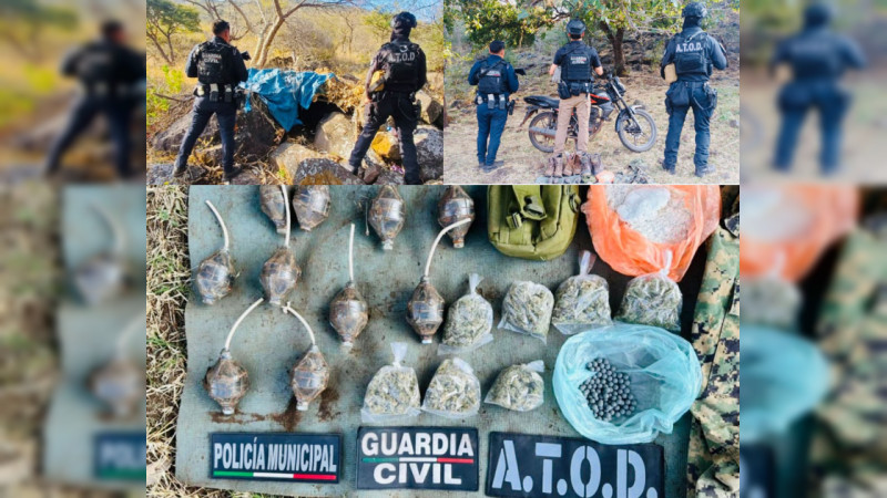 Desmantelan 5 bases de droneros en Jacona, Michoacán: Aseguran una decena de explosivos 